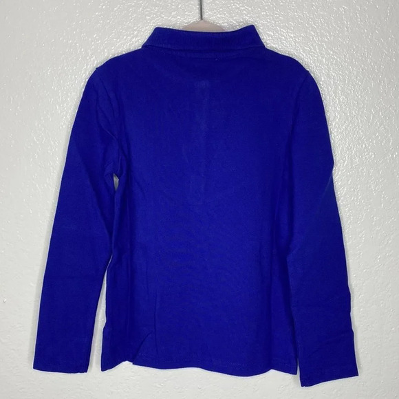 New Polo Ralph Lauren Royal Blue Long Sleeve Polo Shirt 5 - Picture 8 of 9